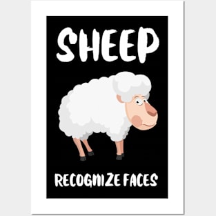 Sheep recognize Faces Animal Facts Posters and Art